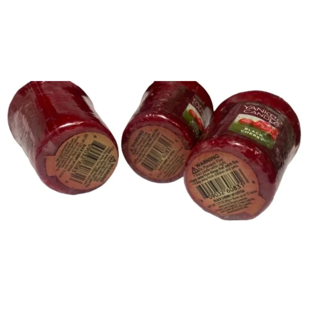 2 Yankee Candle BLACK CHERRY Votive Sampler Candles